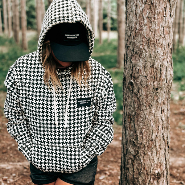 Houndstooth pullover sale