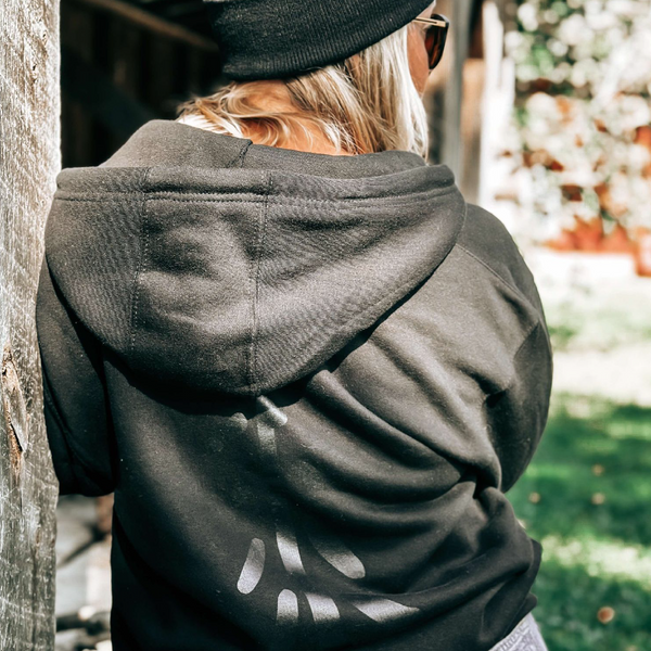 Blacked Out Zip Hoodie