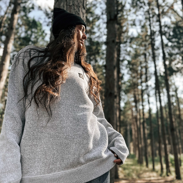 Grey Plush Crewneck