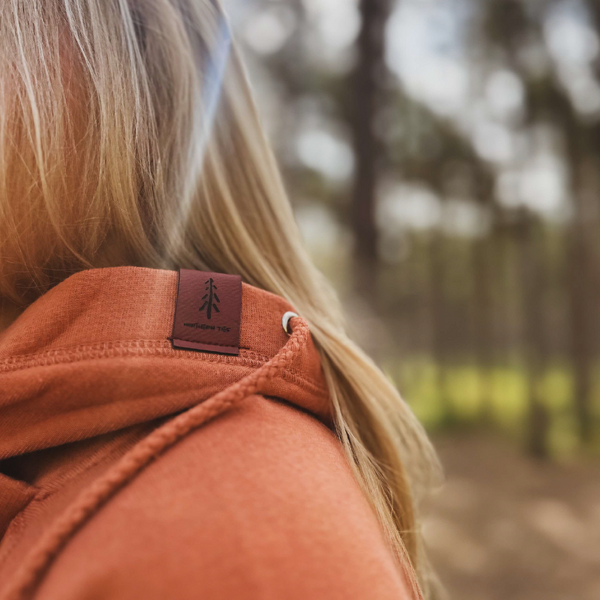 Burnt Orange Funnel Neck Hoodie