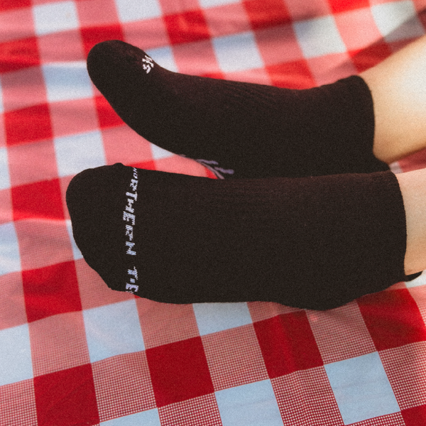 Black Tree Short Socks