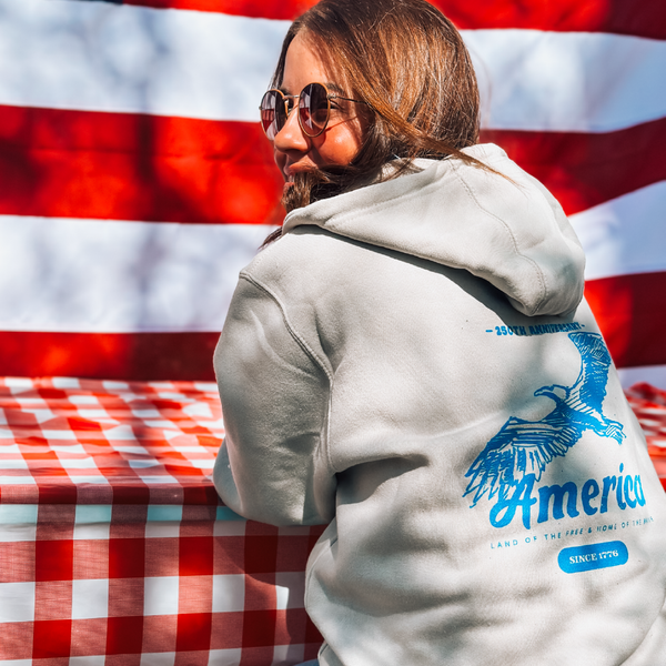 Blue Eagle Zip Hoodie