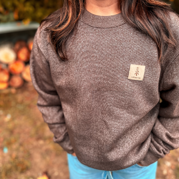 Brown Plush Crewneck