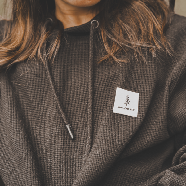 Black Waffle Hoodie
