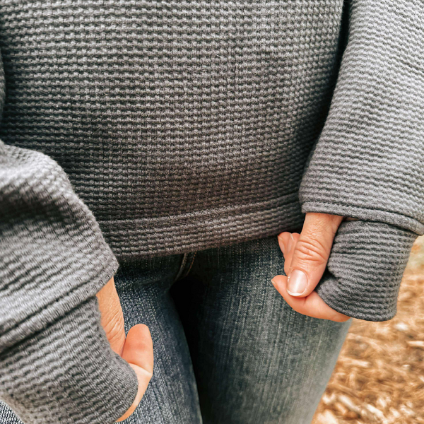 Smoke Waffle Pullover