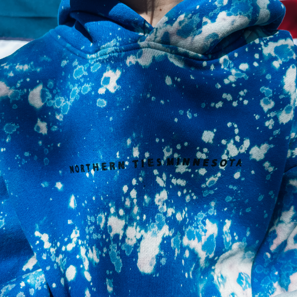 Blue Skies Bleached Hoodie